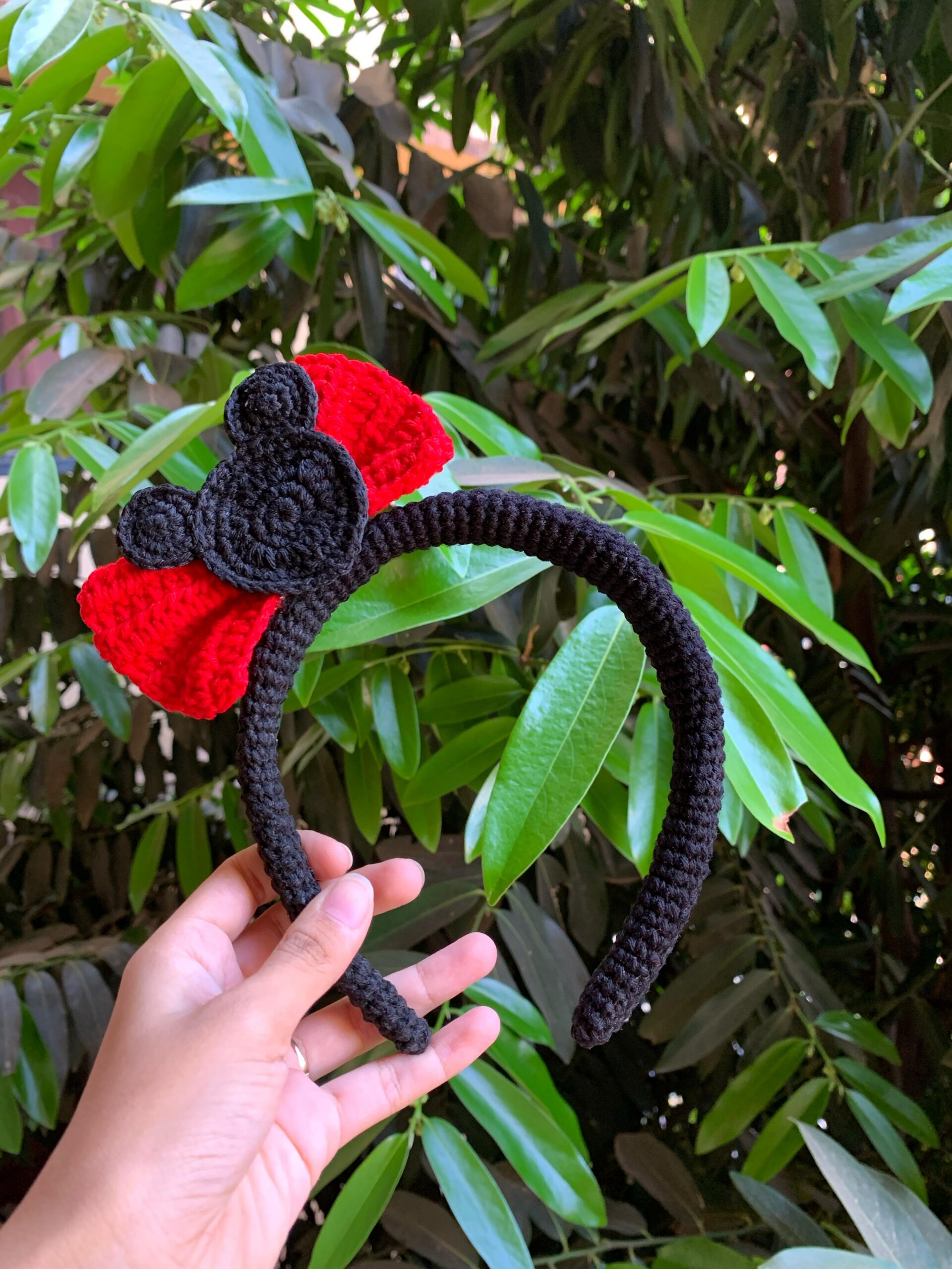 crochet micky mouse headband, handmade by kimistore, online order available cute band